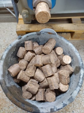 Hout briketten