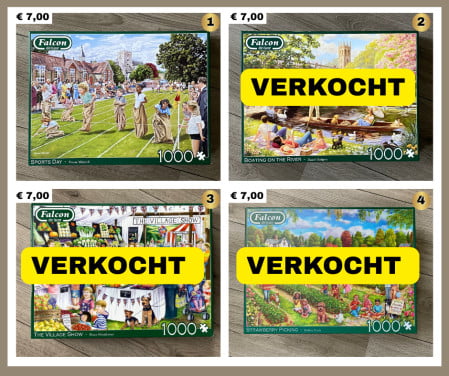 🧩 9 mooie legpuzzels te koop, waarvan 2 kerstpuzzels. 🧩
