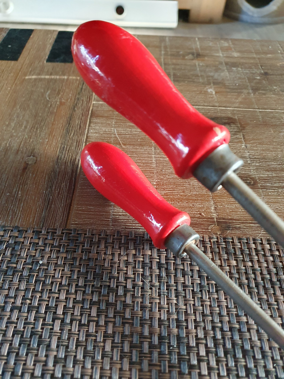 Prachtig vintage wafelijzer voor gas of bbq, in zeer goede staat...