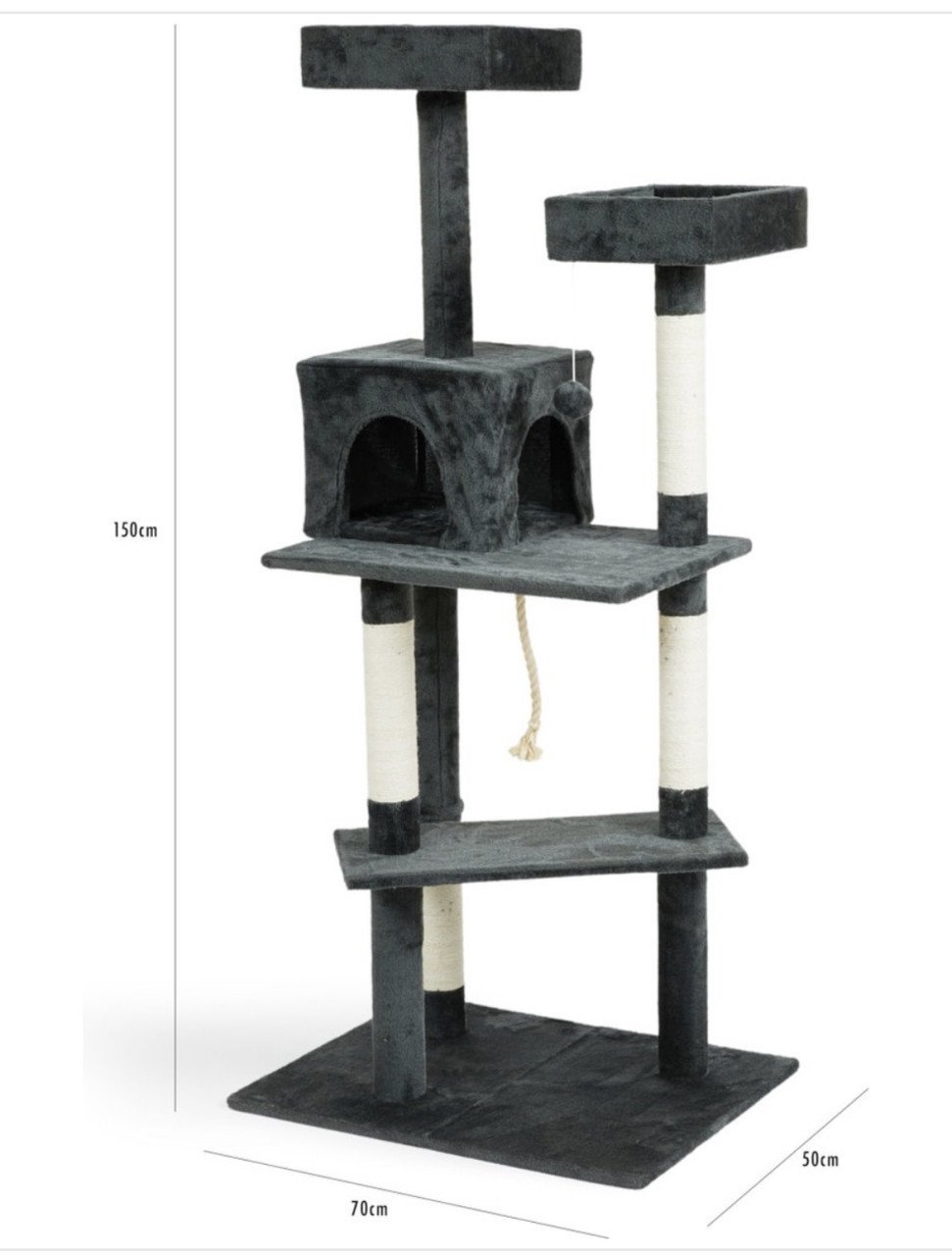Nieuwe krabpaal  150 cm hoog
