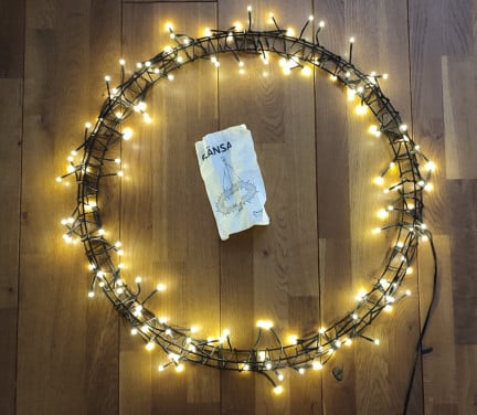 Ikea Glänsa XXL led krans 70 cm