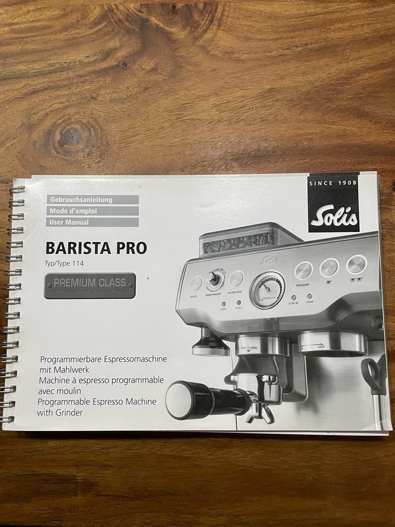 Solis Barista Pro Espressomachine