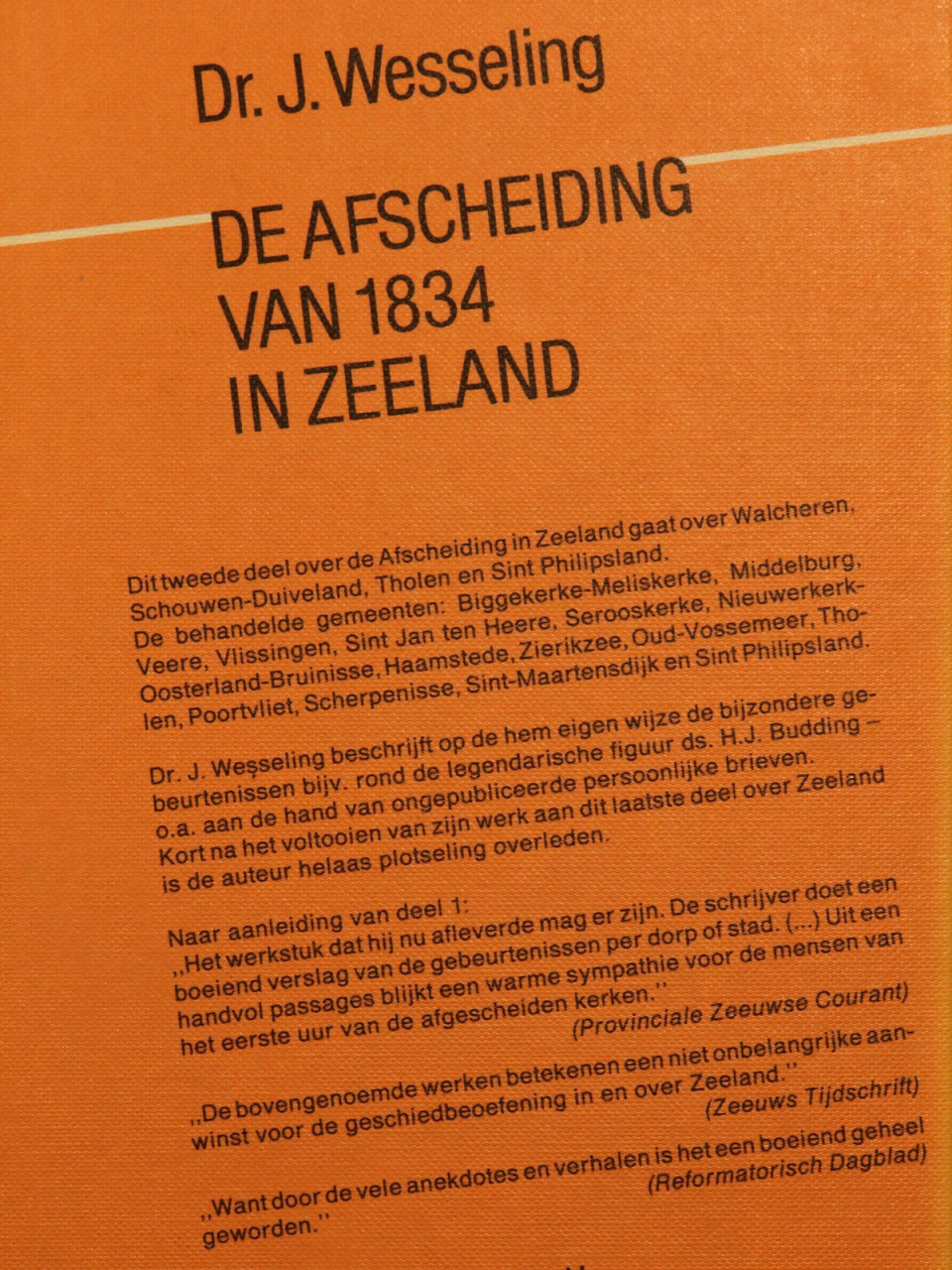De afscheiding van 1834 in Zeeland