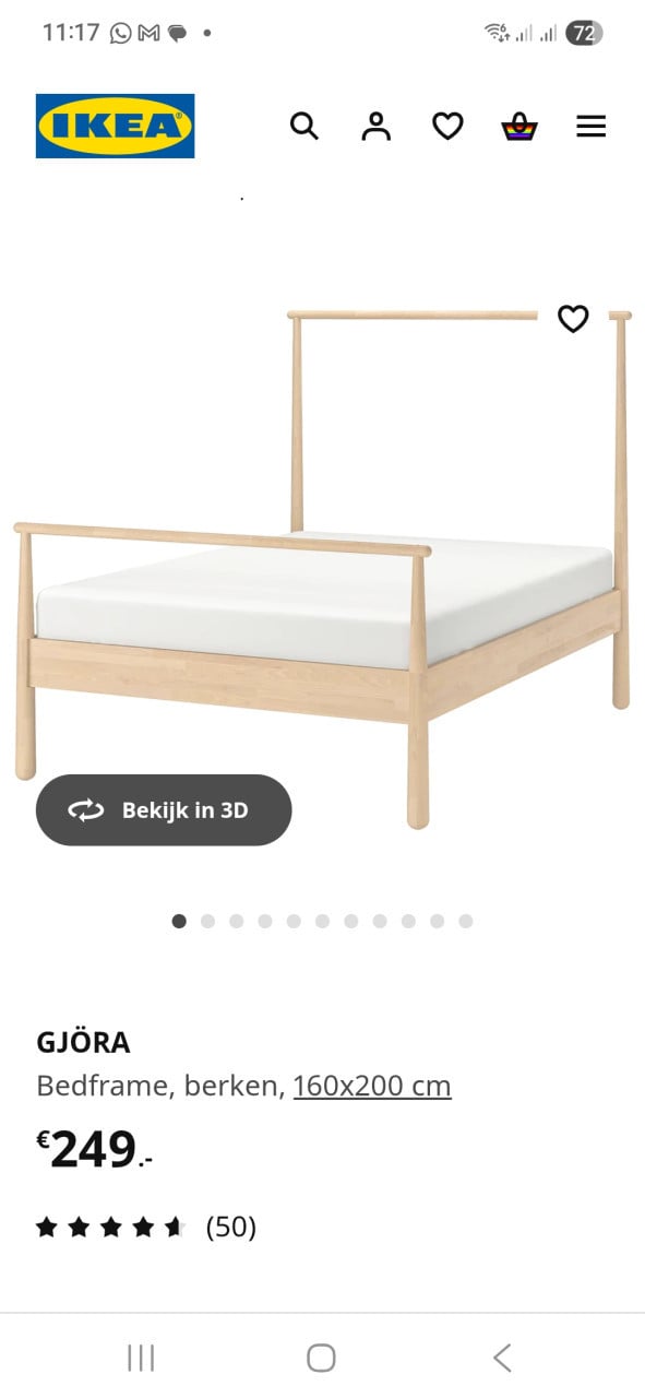 Compleet bed 140x200