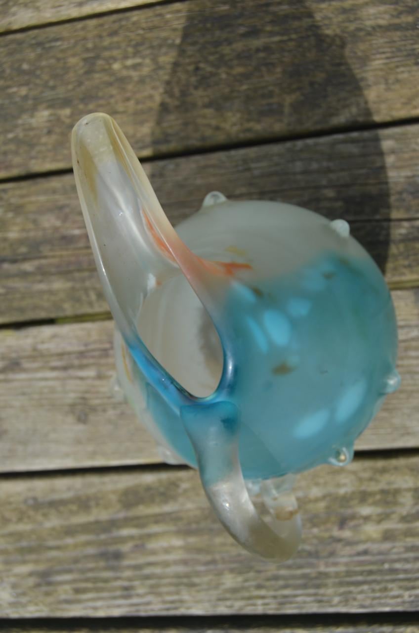 Fraaie glazen Perzische schenkkan / vaas