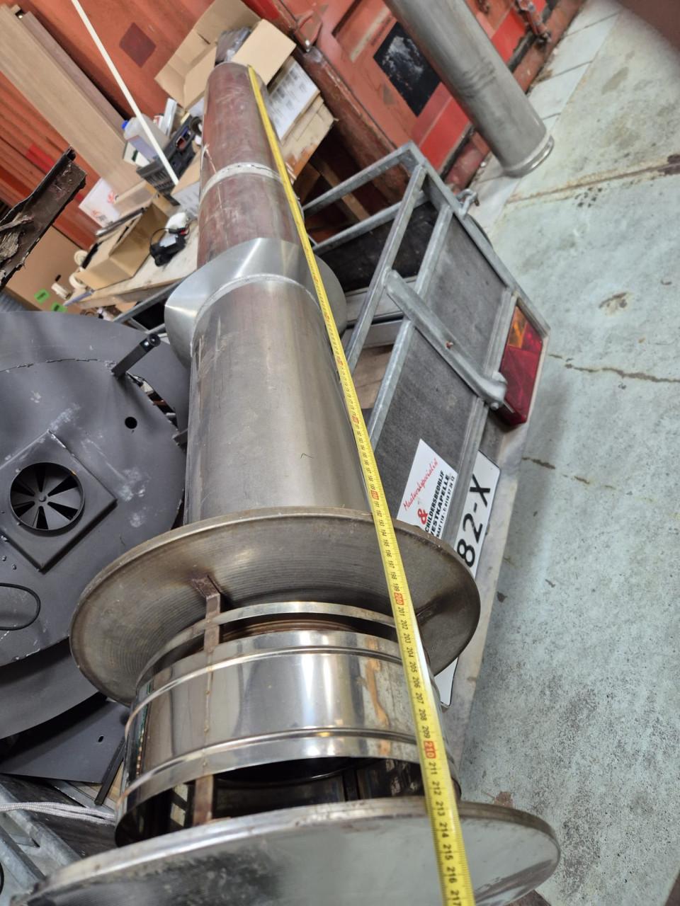 Dubbelwandige kachel pijp