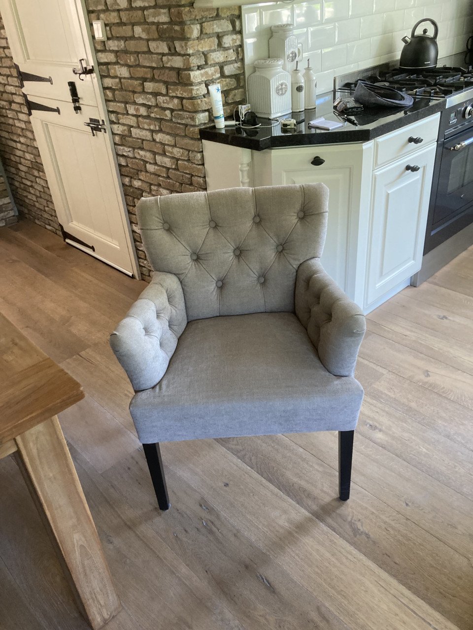 Eettafel met stoelen