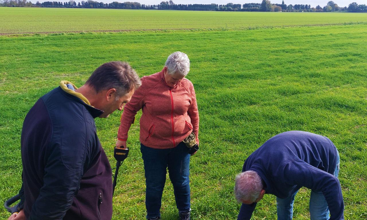 Metaaldetectie workshops op akkers, weilanden en boomgaarden