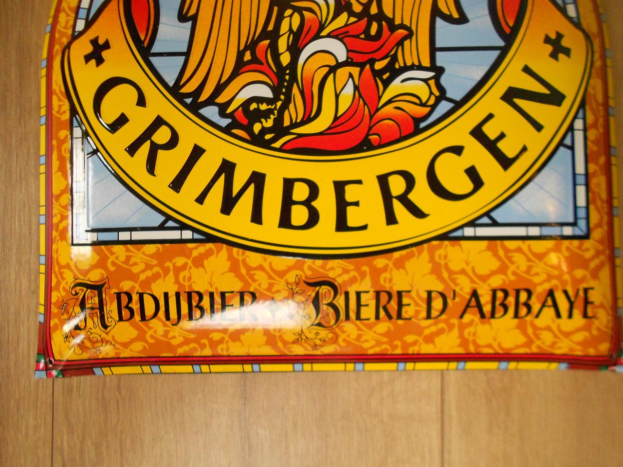 Grimbergen emaille reclamebord