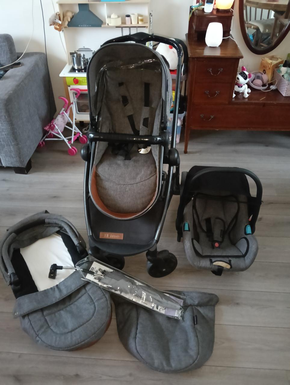 Drie in 1 kinderwagen