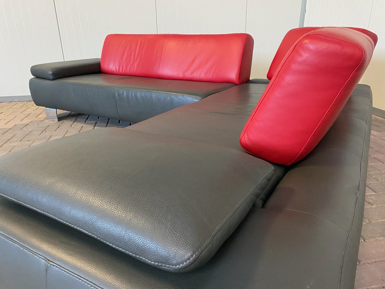 GRATIS LEVERING HEEL NL Design Montel Echt Leer Hoekbank