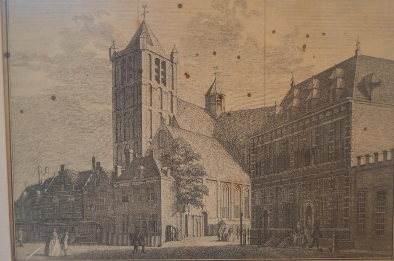 Ets 1743 C. Pronk J. C. Philips Nieuwe Kerk in Middelburg