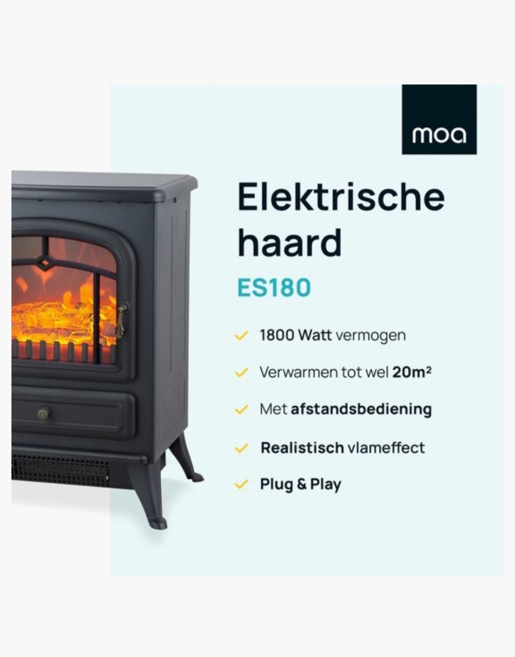 Super gaaf gietijzer elektrische kachel