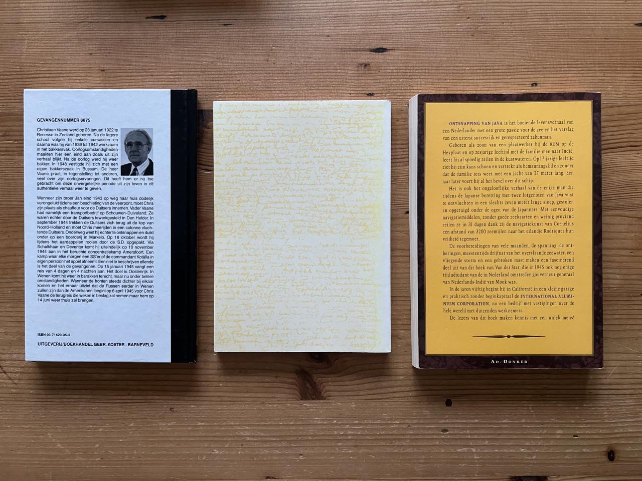 3 boeken over /in de oorlog.