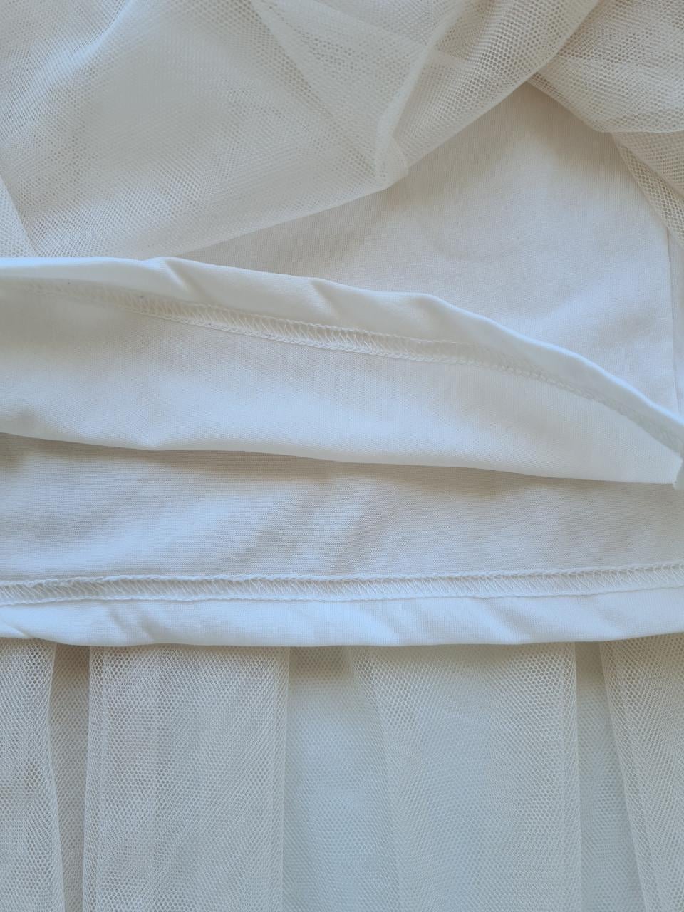 Ecru voile rok met onderrok van Colorful Childhood  Mt 134