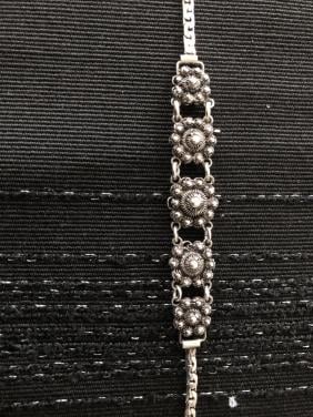 Zilveren armbandje Zeeuws knopje