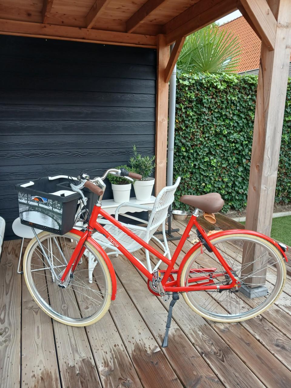 Fiets dames, Union spiksplinternieuw.