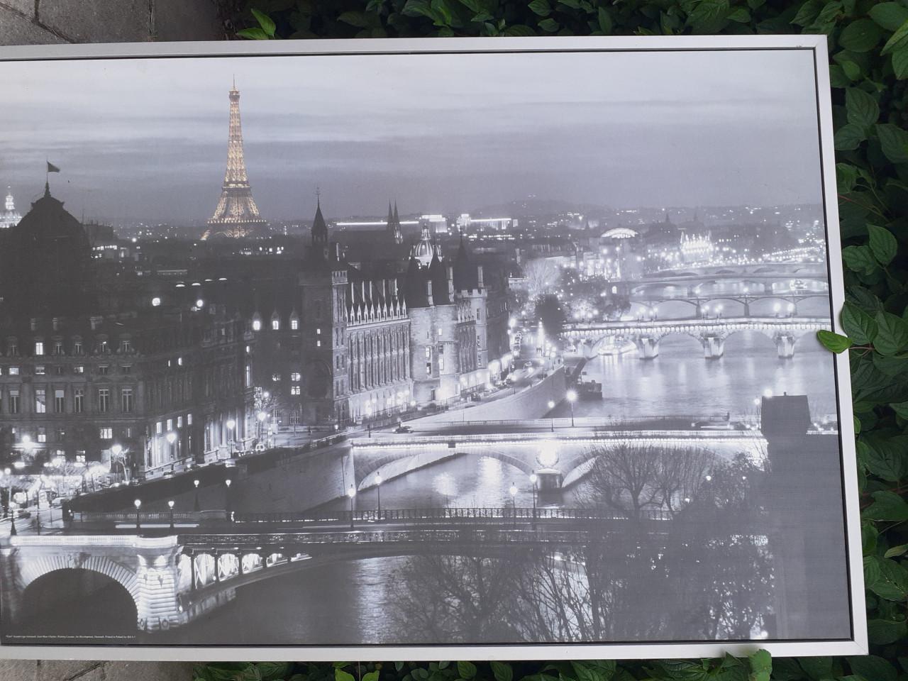 Canvas - Schilderij groot  *** PARIS by Night ***  & SPIJKERBRUG Middelburg