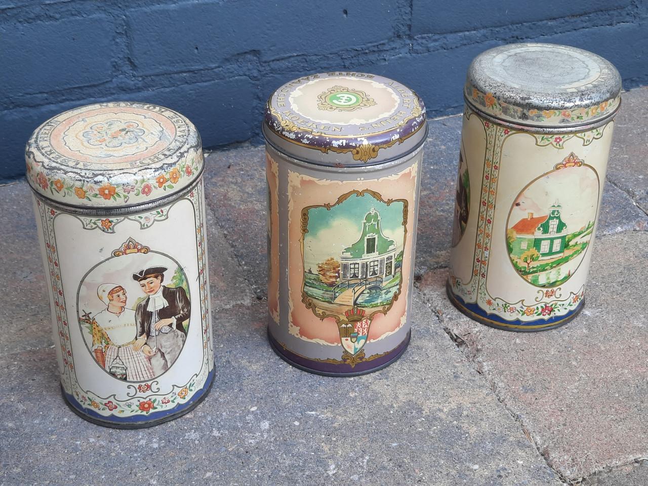 Vintage blikken - collectie - per stuk te koop