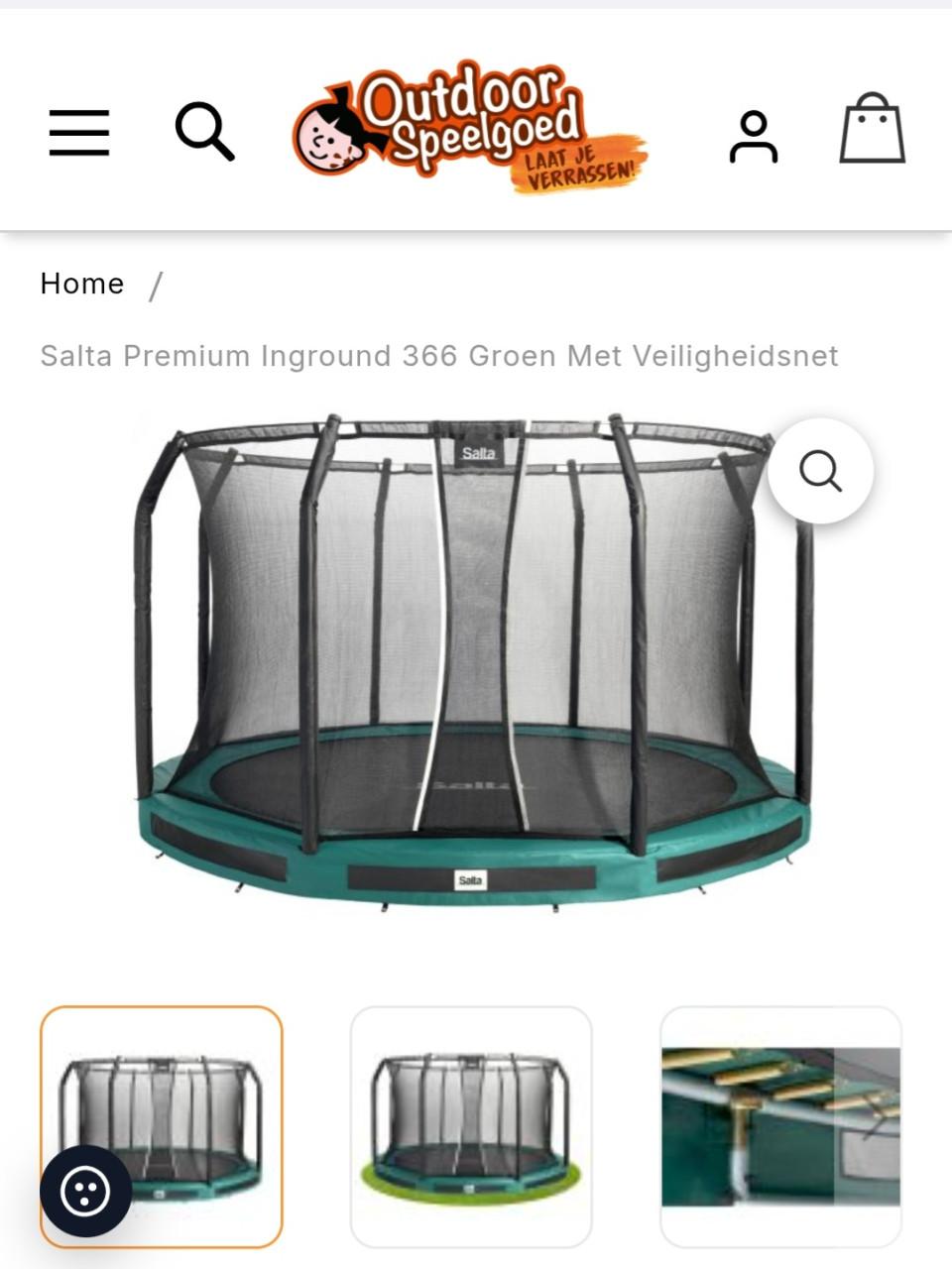 Veiligheidsnet Salta Premium Inground 366 cm