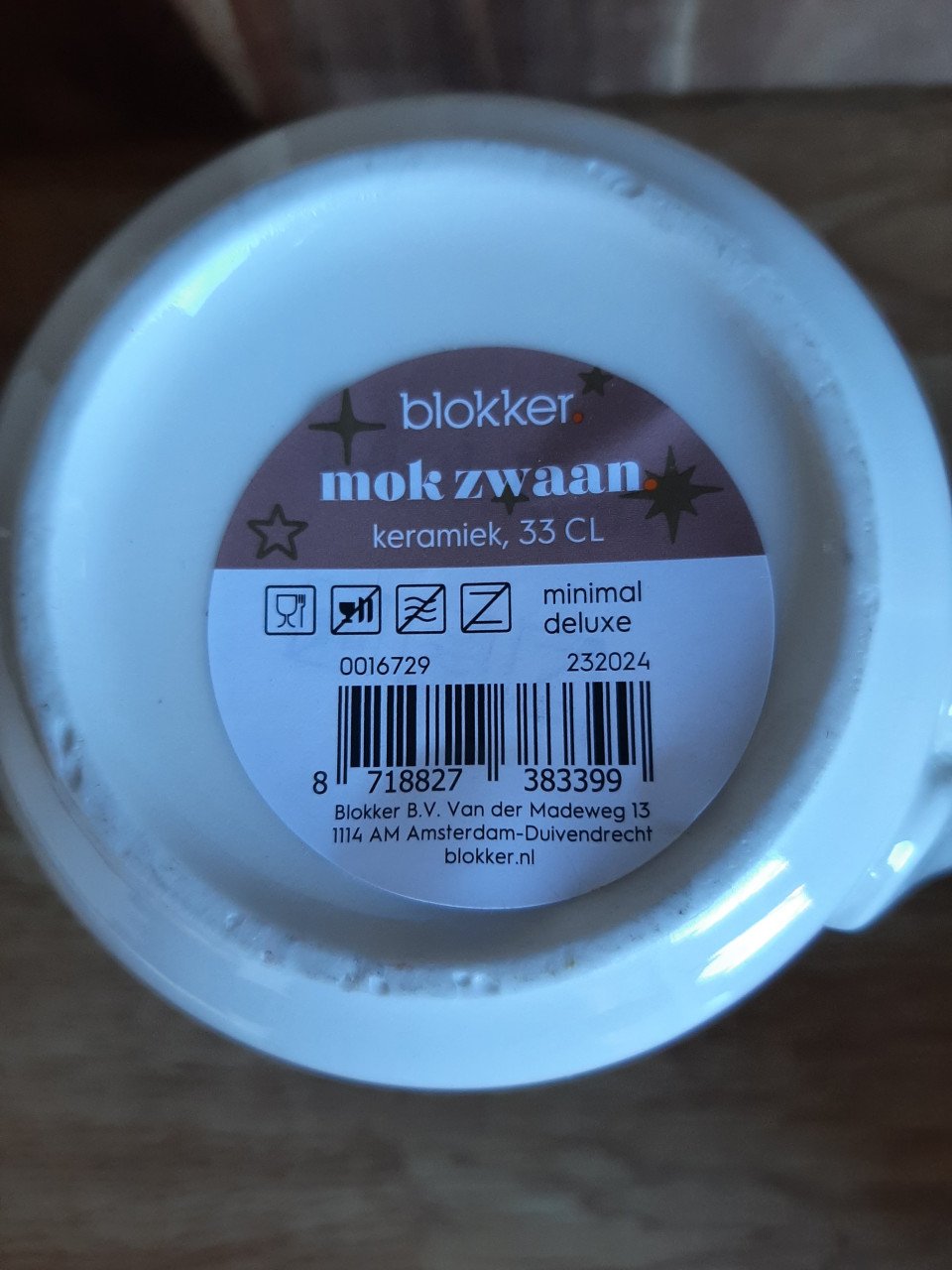 2 nieuwe mokken met zwanen print