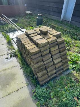 Klinkerkeien geel ca 400 stuks