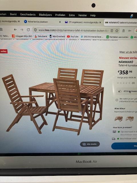 Houten Tuinset