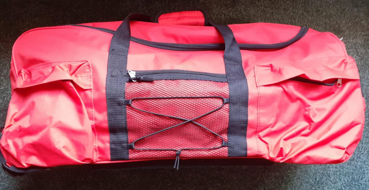 Reistas/Sporttas op 2 wielen. Rood