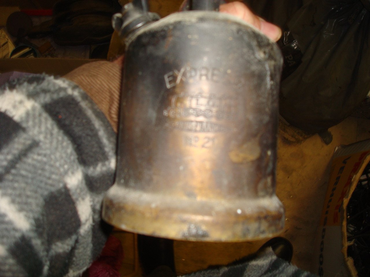 Koperen brander