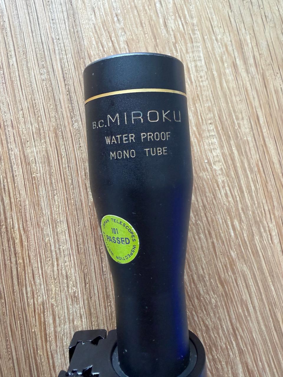 Richtkijker Miroku 4 x 32 incl. beschermkapjes en montage