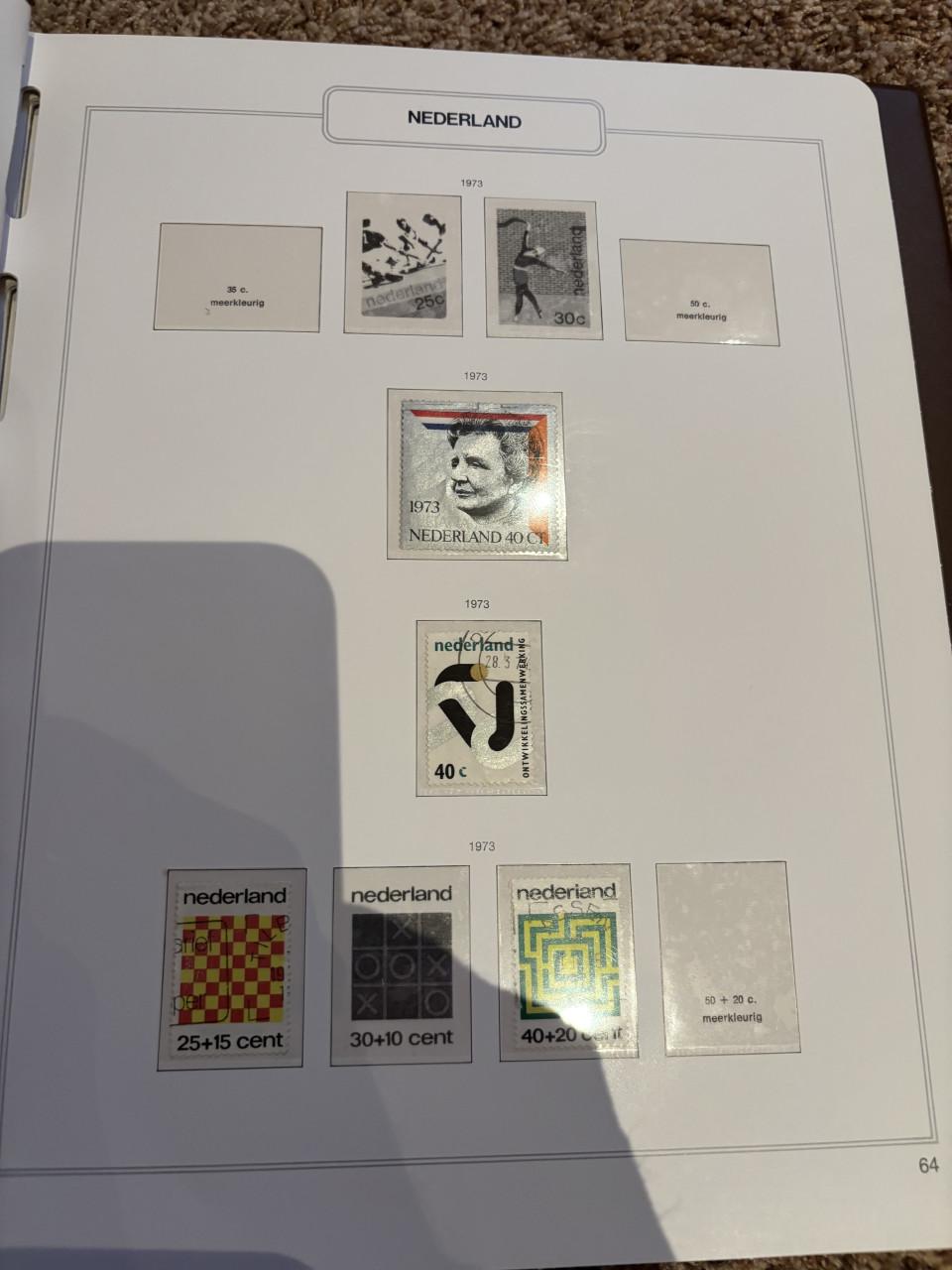 Postzegel album van 1972 tot 1978