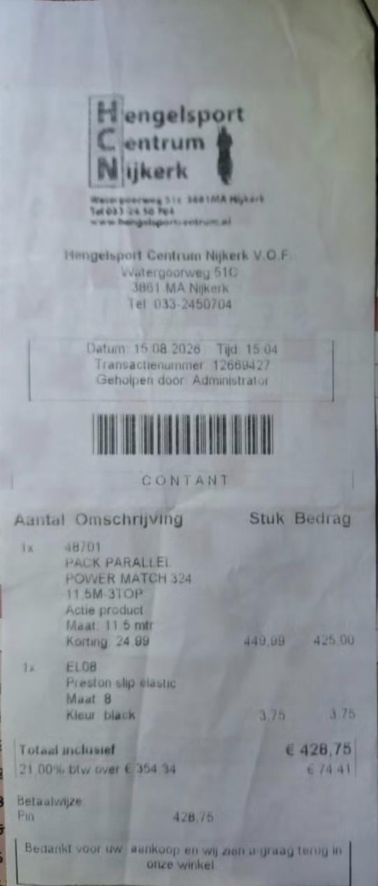 Vishengel Sensas (slechts 3 maanden oud)