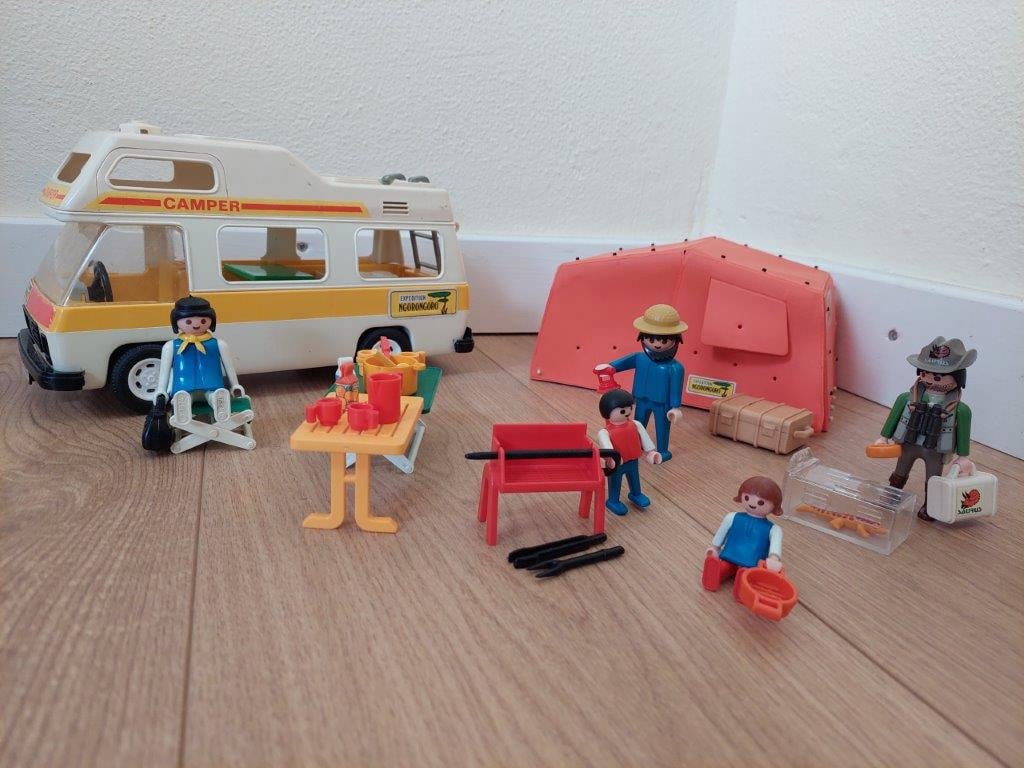 Playmobil camper en tent