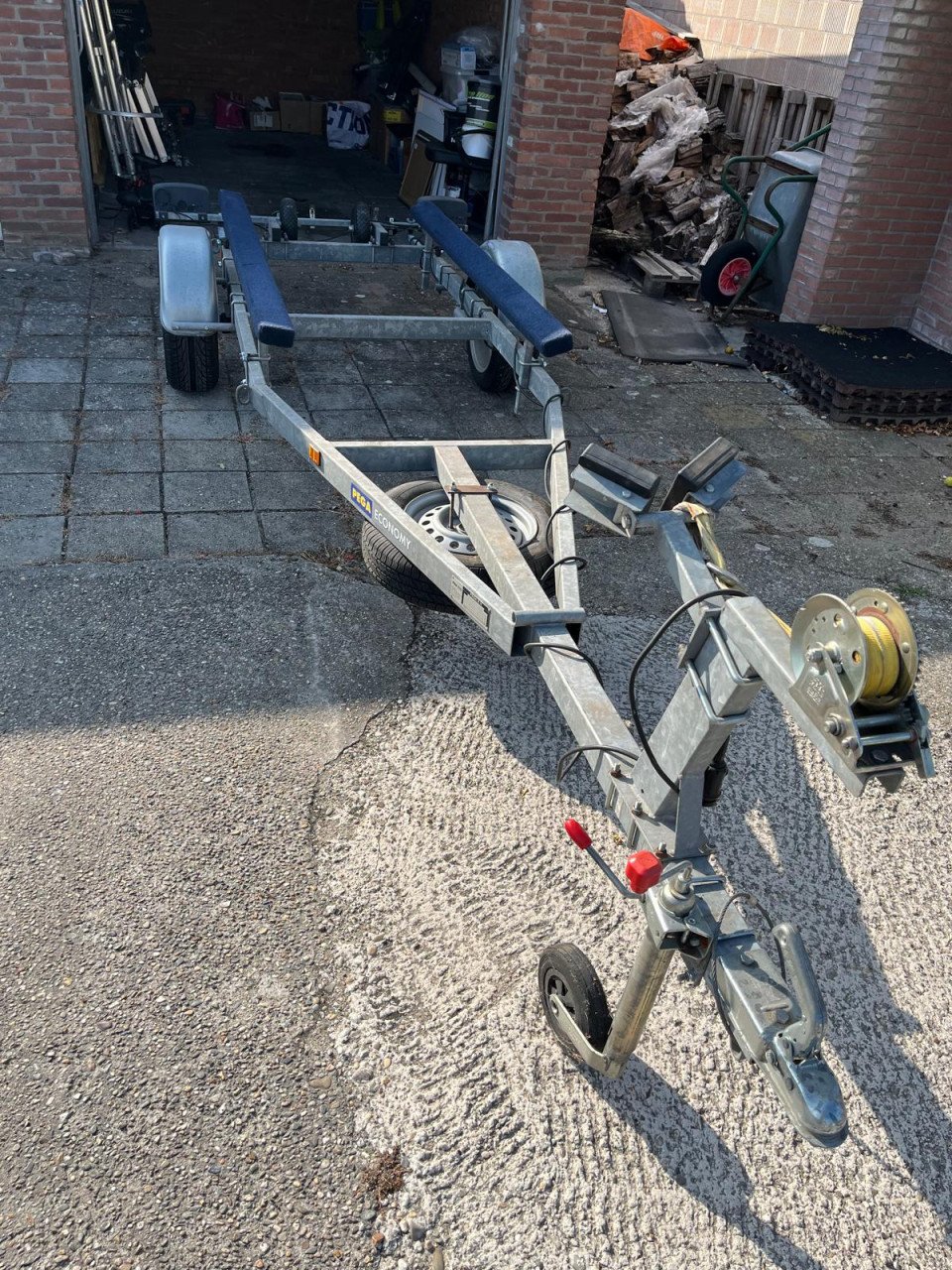 Trailer pega voor een boot van 4meter