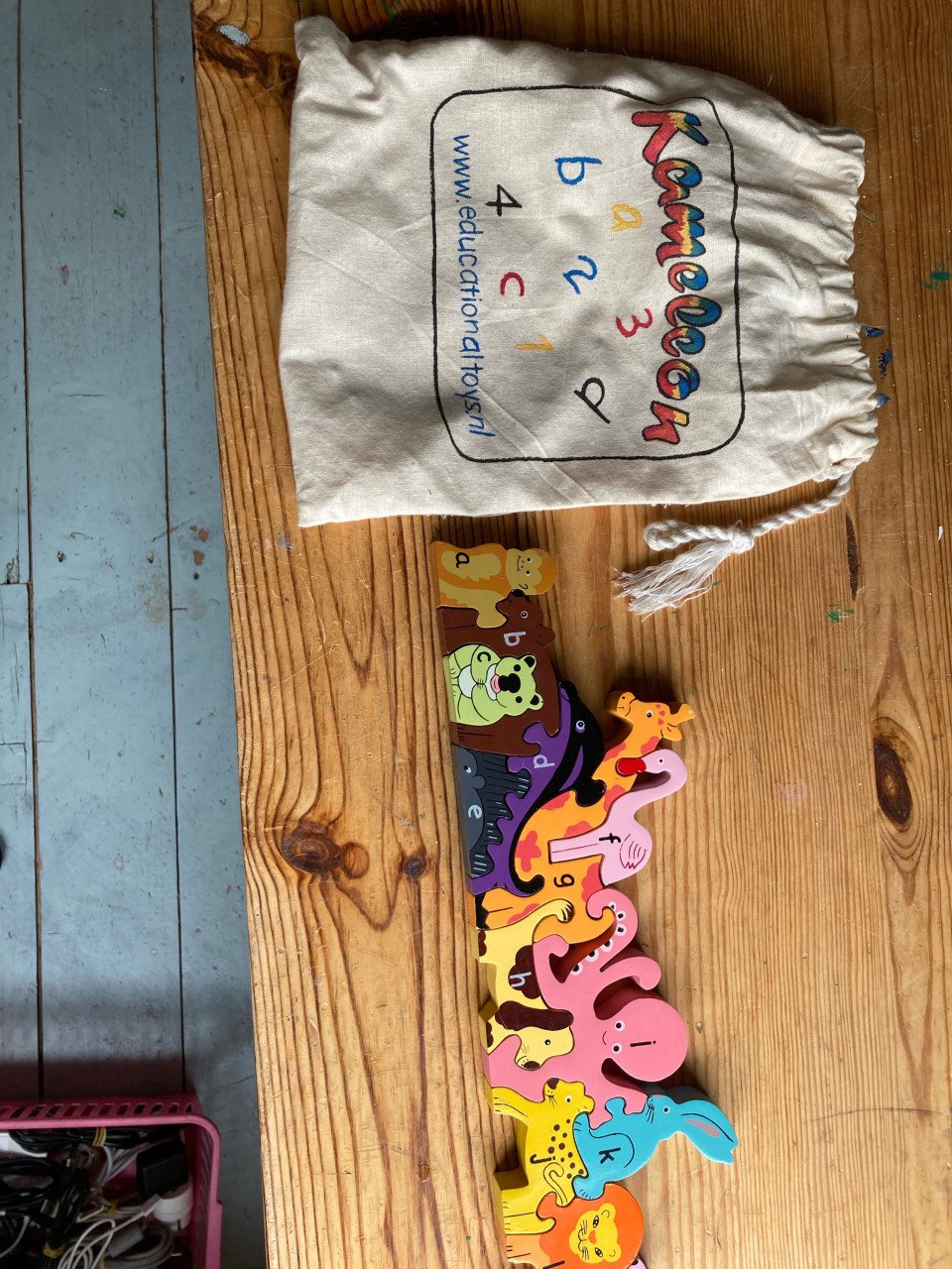 Houten kinderpuzzel