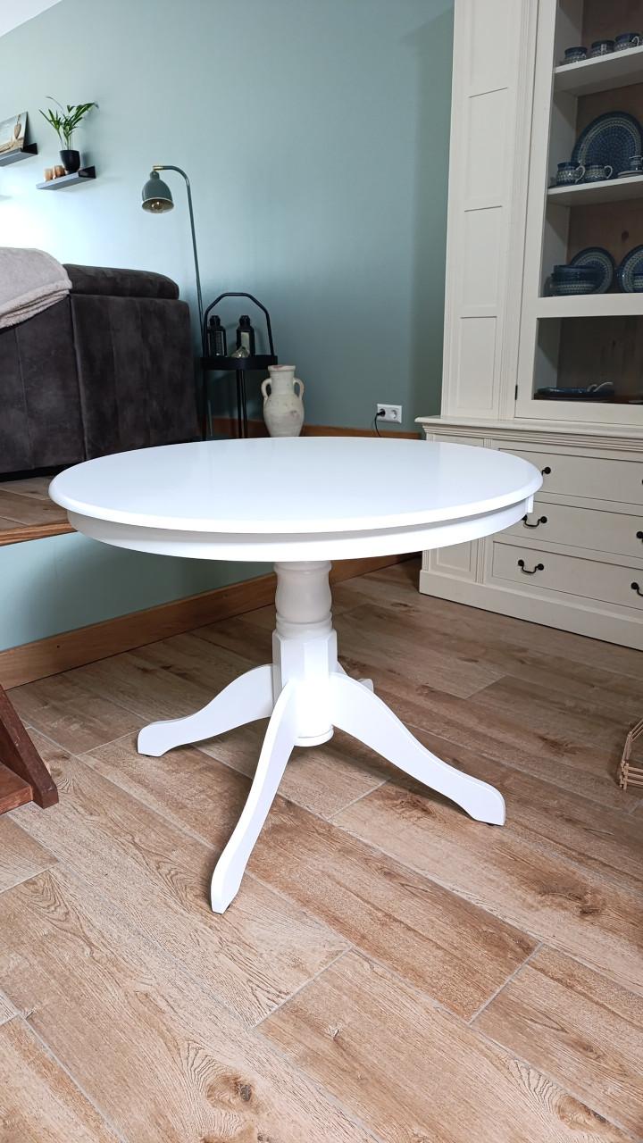 Ronde witte tafel