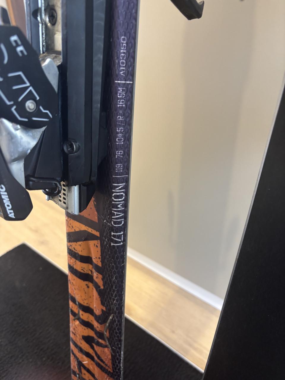 Atomic ski’s 171cm