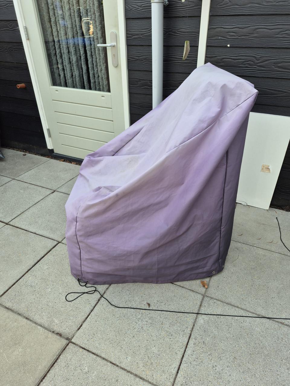 Wicker loungestoel 2 stks