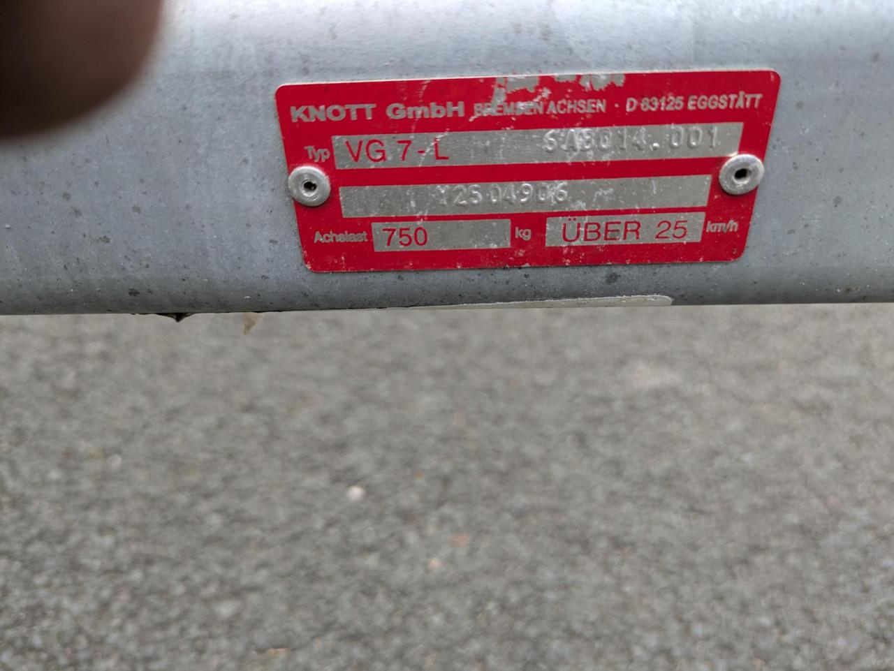 Kanteltrailer (Pega 600/300) met nieuwe onderdelen (o.a. Knott-as)