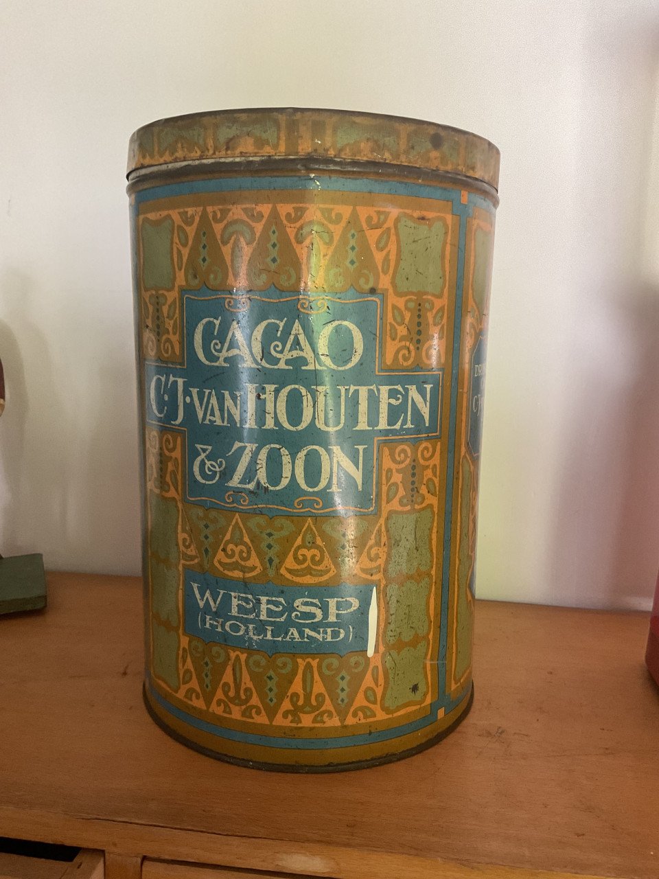 Groot blik Van Houten Cacao