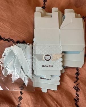 Lichtblauwen Baby boy doosjes