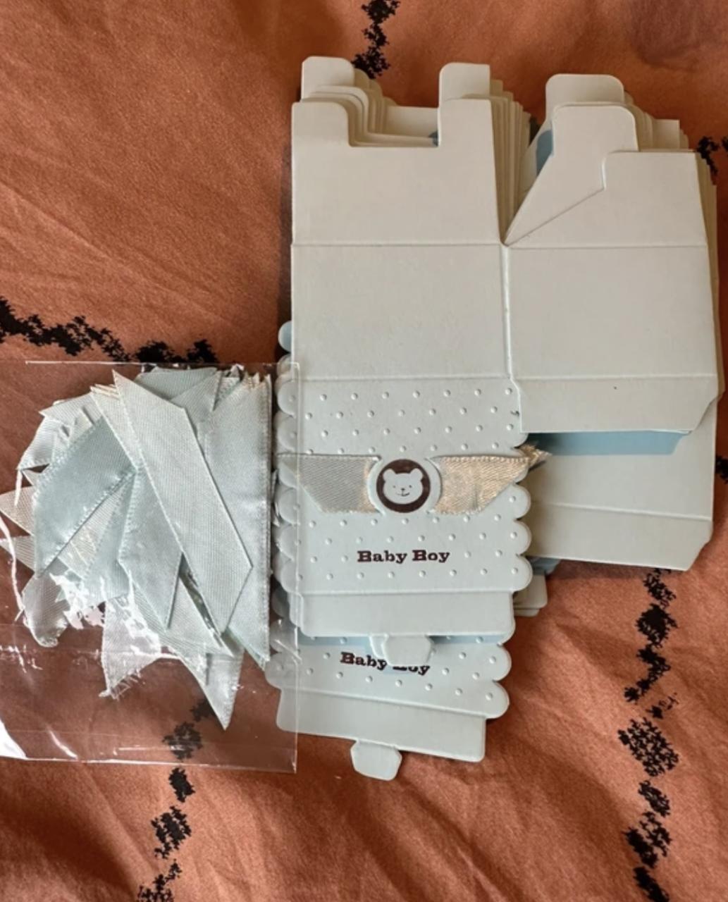 Lichtblauwen Baby boy doosjes