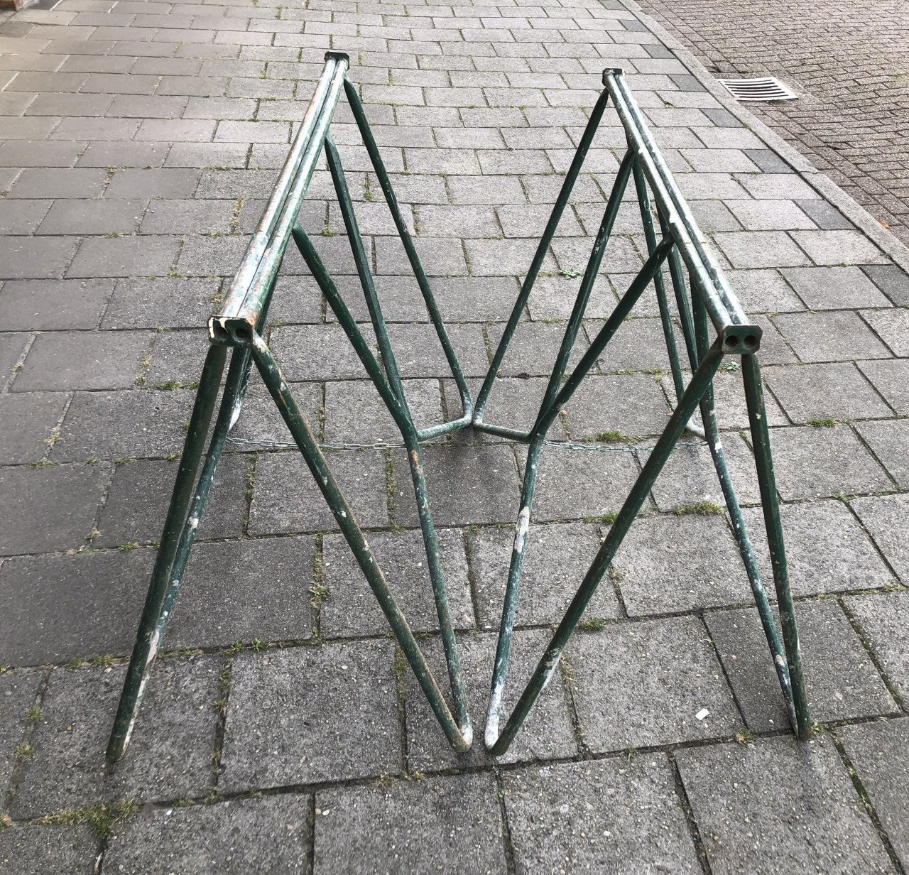 Stalen klapschragen