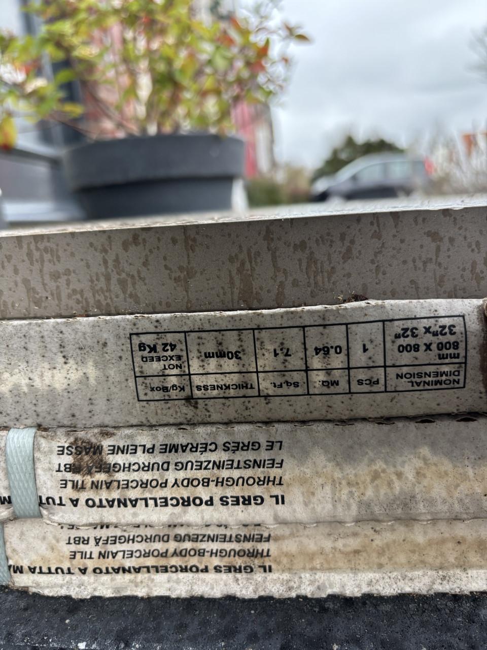 Keramische terrastegels 80x80 4 st