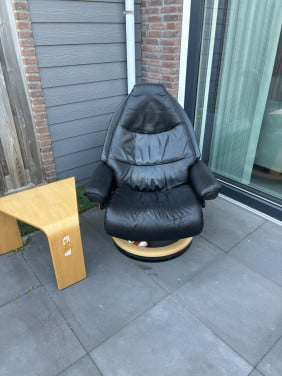 Lederen relax stoel