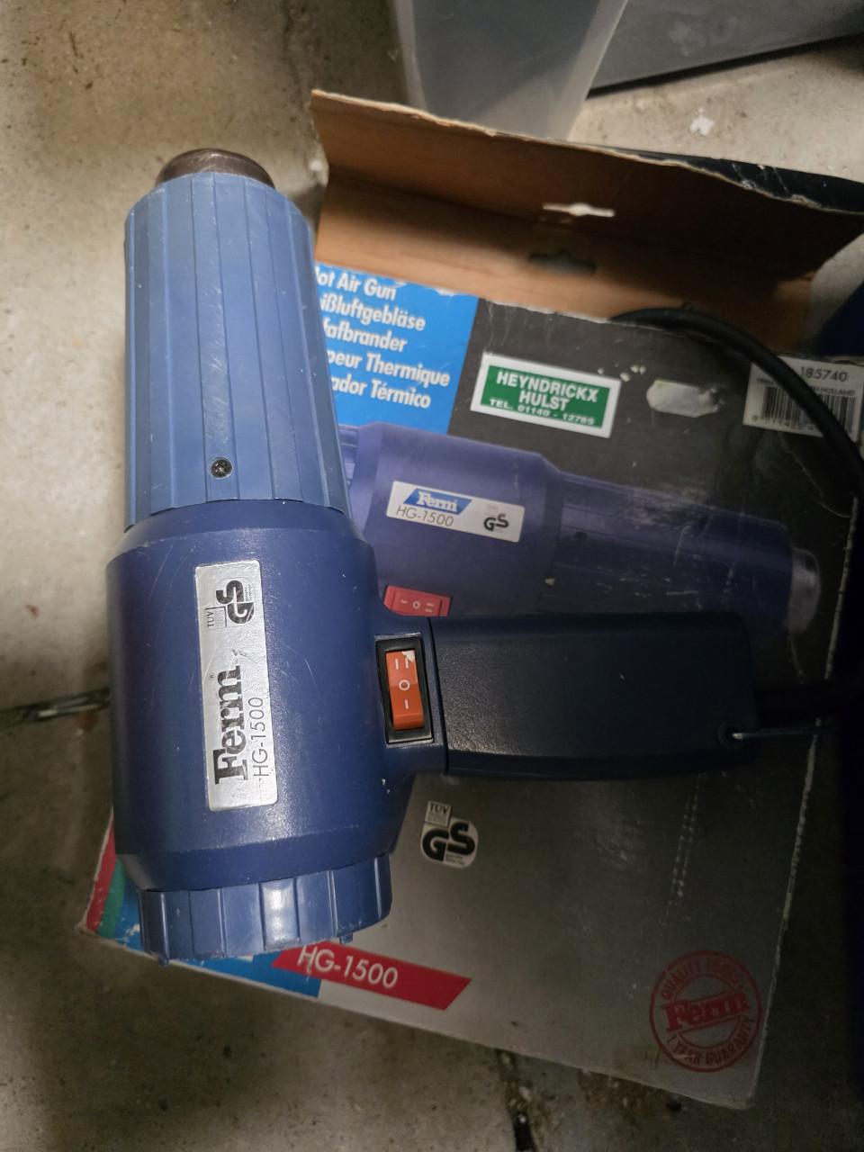 Excentrische schuurmachine 220V-430W en heteluchtpistool