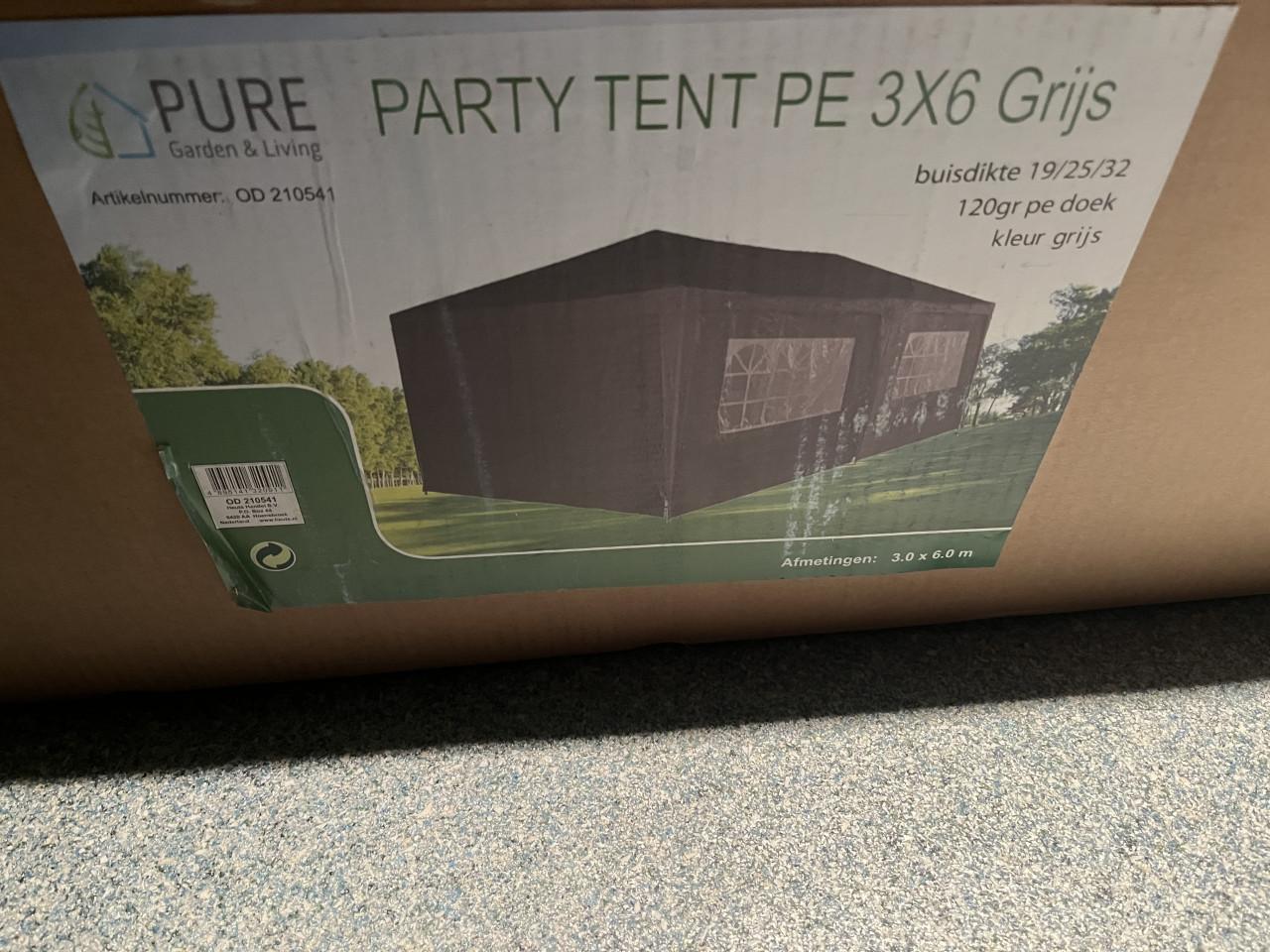 Nieuwe partytent