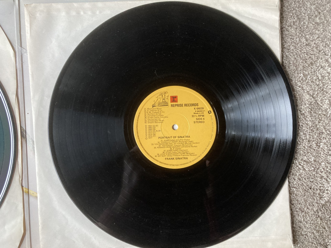 LP Portrait of Sinatra 40 songs from the life of a man