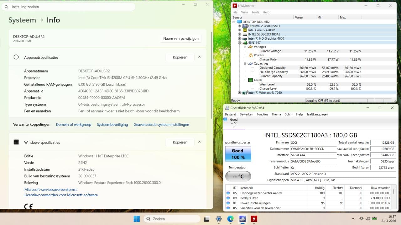 Lenovo ThinkPad L540 i5-4200M 8Gb-RAM 180Gb-SSD Win11 IoT 70€