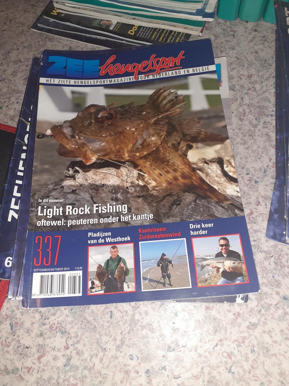 Zeer veel zeehengelsport tijdschriften